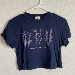 Flower graphic tee
